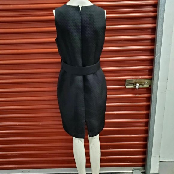 Unger Jet Black Cocktail Dress & Jacket Crop Blazer Size 10 - Picture 3 of 16